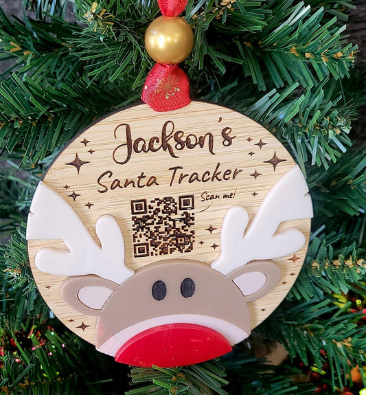 Reindeer Santa Tracker Ornament