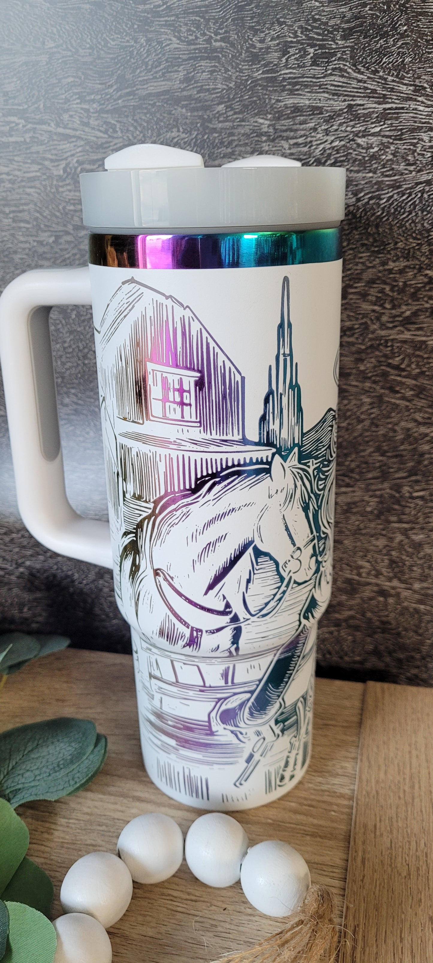 40 Ounce Cow Girl Tumbler multi