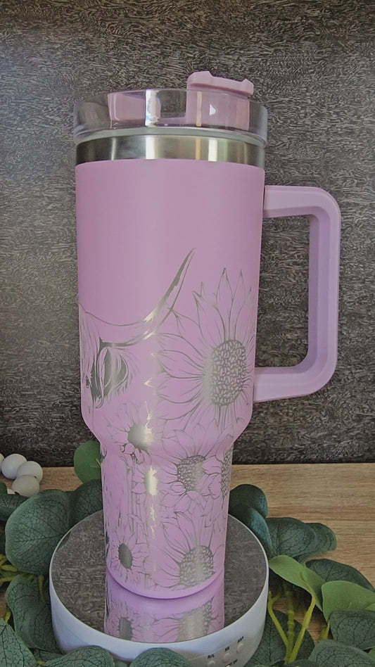 40 ounce Highland Cow Tumbler